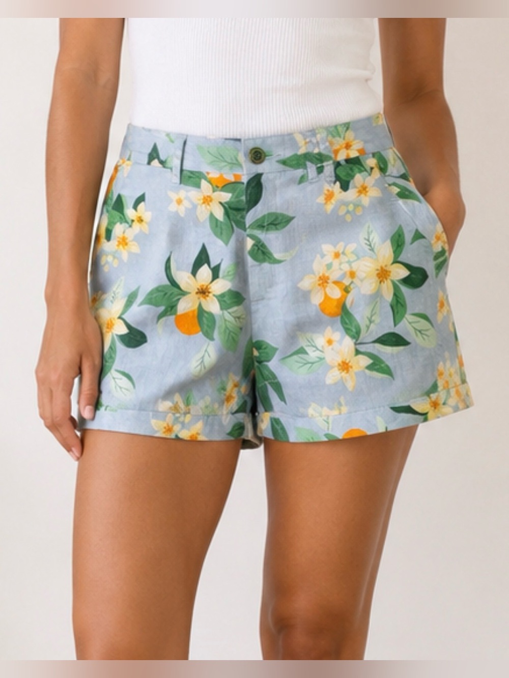 🌼 Old Navy Everyday Linen Blend Floral Shorts Size: 0